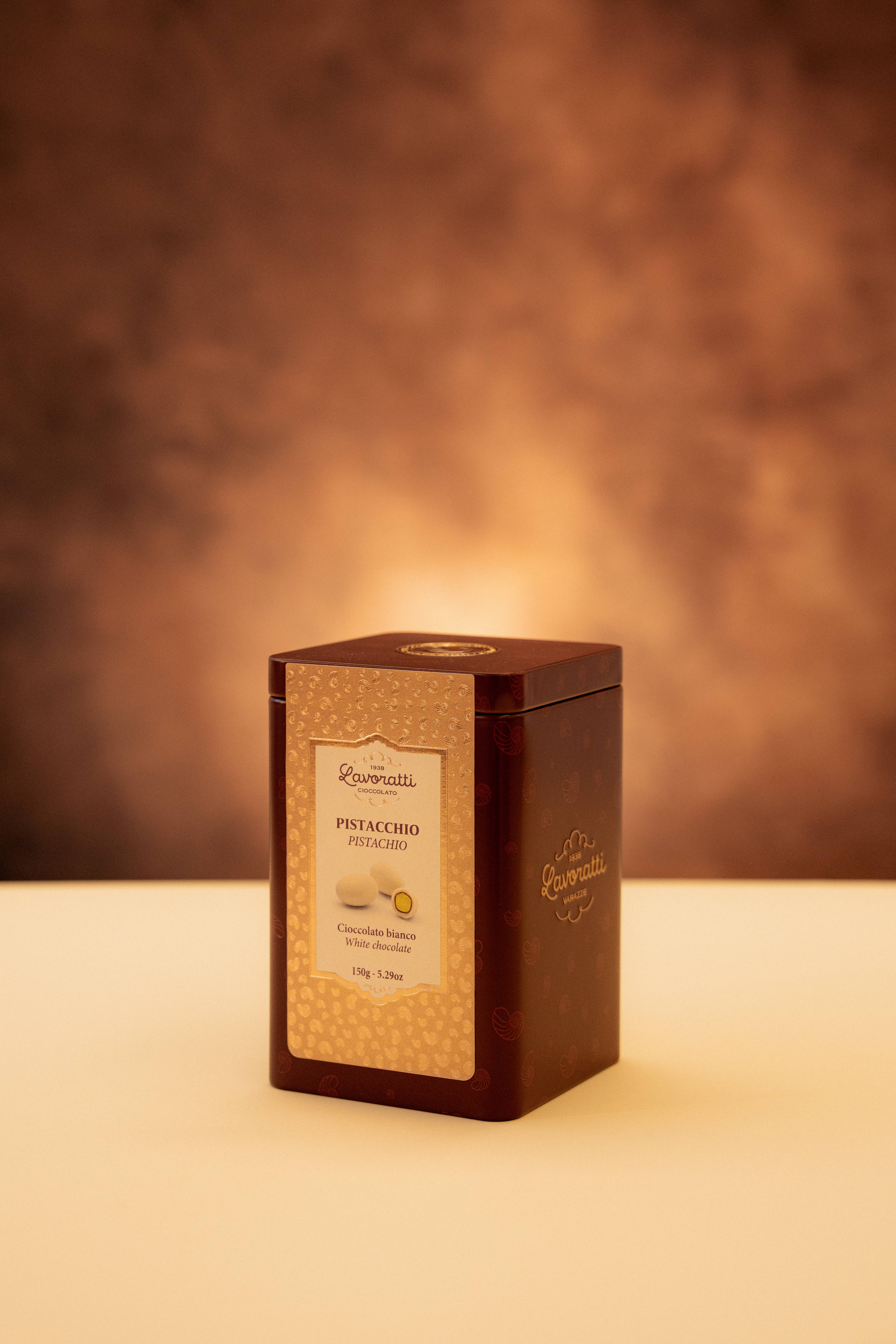 Cioccolato Lavoratti 1938 - Wholesale Chocolate Covered Sweets - Pistachio covered in white chocolate1