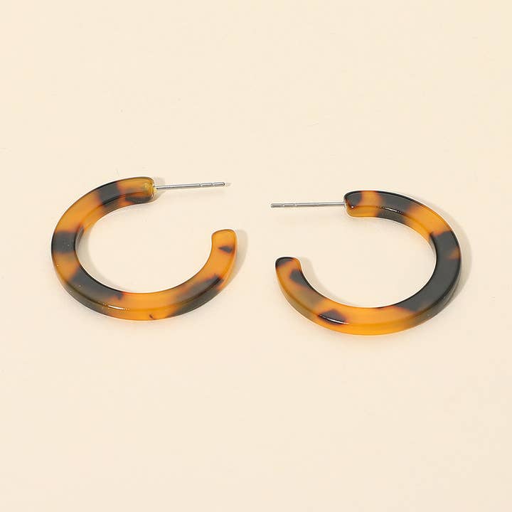 Resin Hoop Earrings for wholesale by Sensibling Corp.