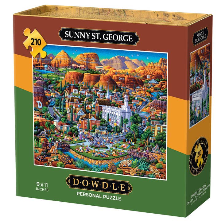 Boardwalk Puzzle Company - Wholesale Puzzle - Adult - Sunny St. George - Personal Puzzle - 210 Piece3