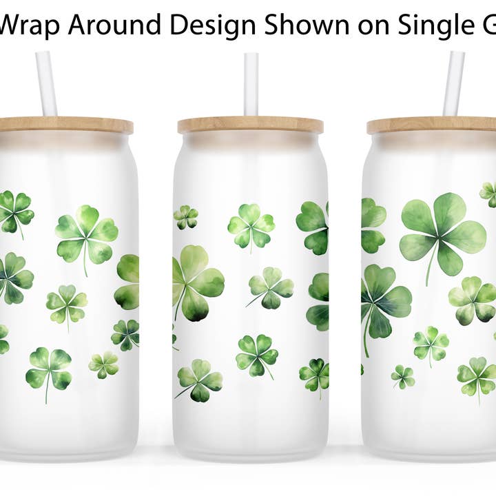 The Traveled Lane® – wholesale Drinking glass/cup – St Patrick's Day Glass Tumbler | Lucky St. Paddy's Tumbler