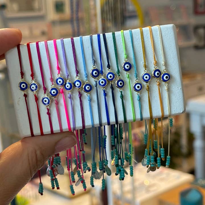 Blue Evil Eye Bracelet and other Purchase Wholesale tres cuervos. Free Returns & Net 60 Terms on Faire trending on Faire.