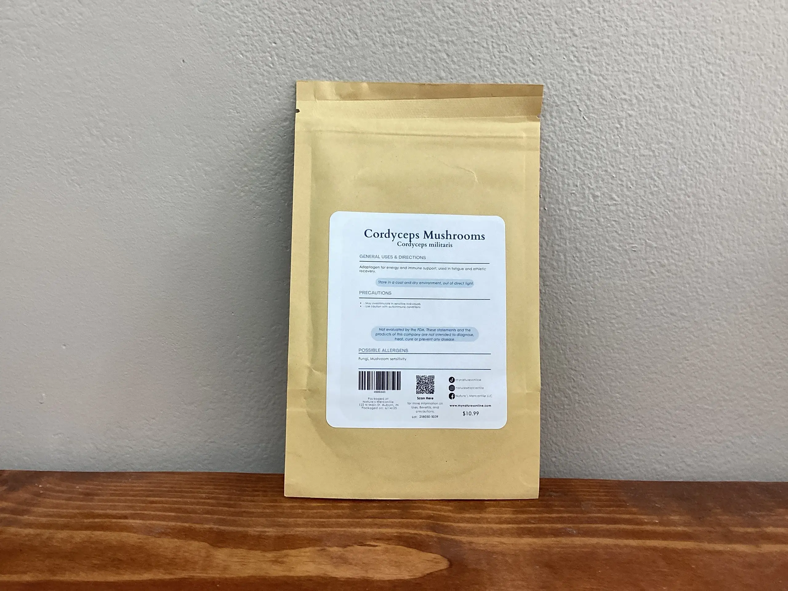 Nature's Mercantile - Wholesale Loose Tea - Cordyceps Mushroom Powder | Dried Mushroom2