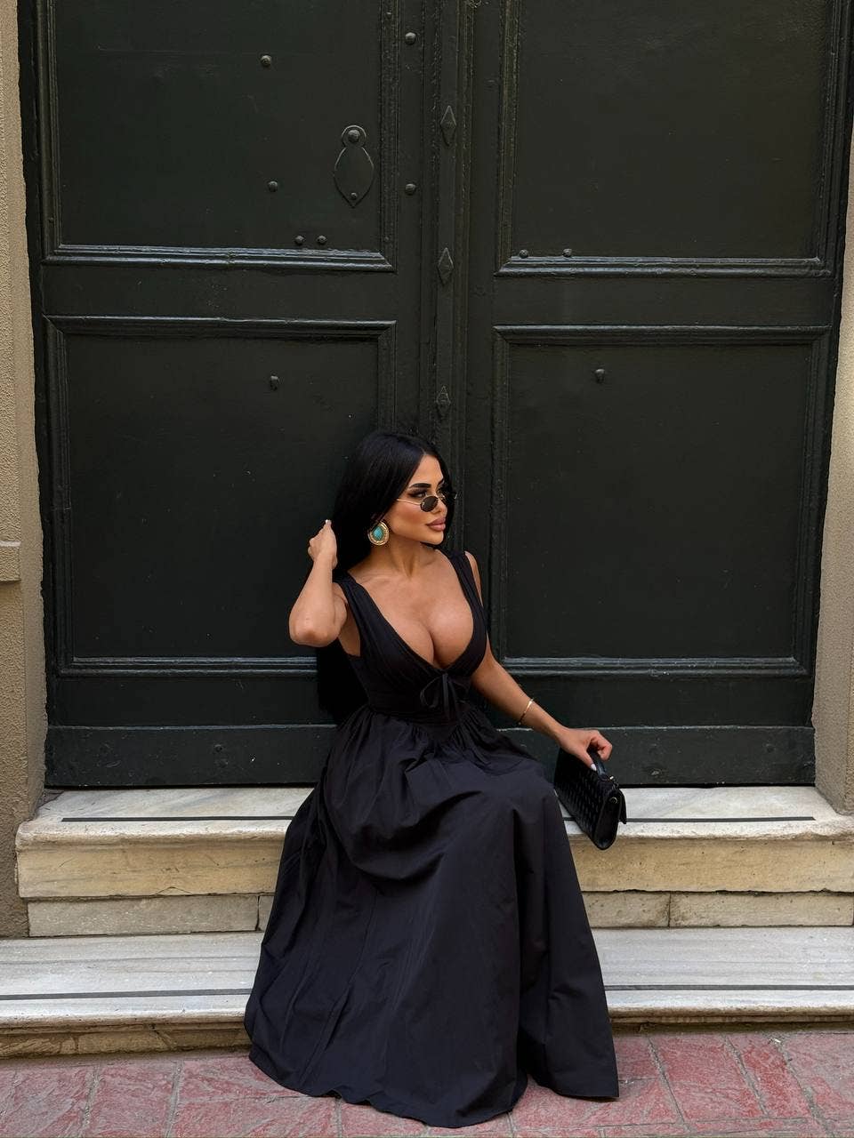 Standpoint Top – Vestido - Mulher por atacado – Vestido Riviera Maxi – Corpete – Laço Frontal – 120131