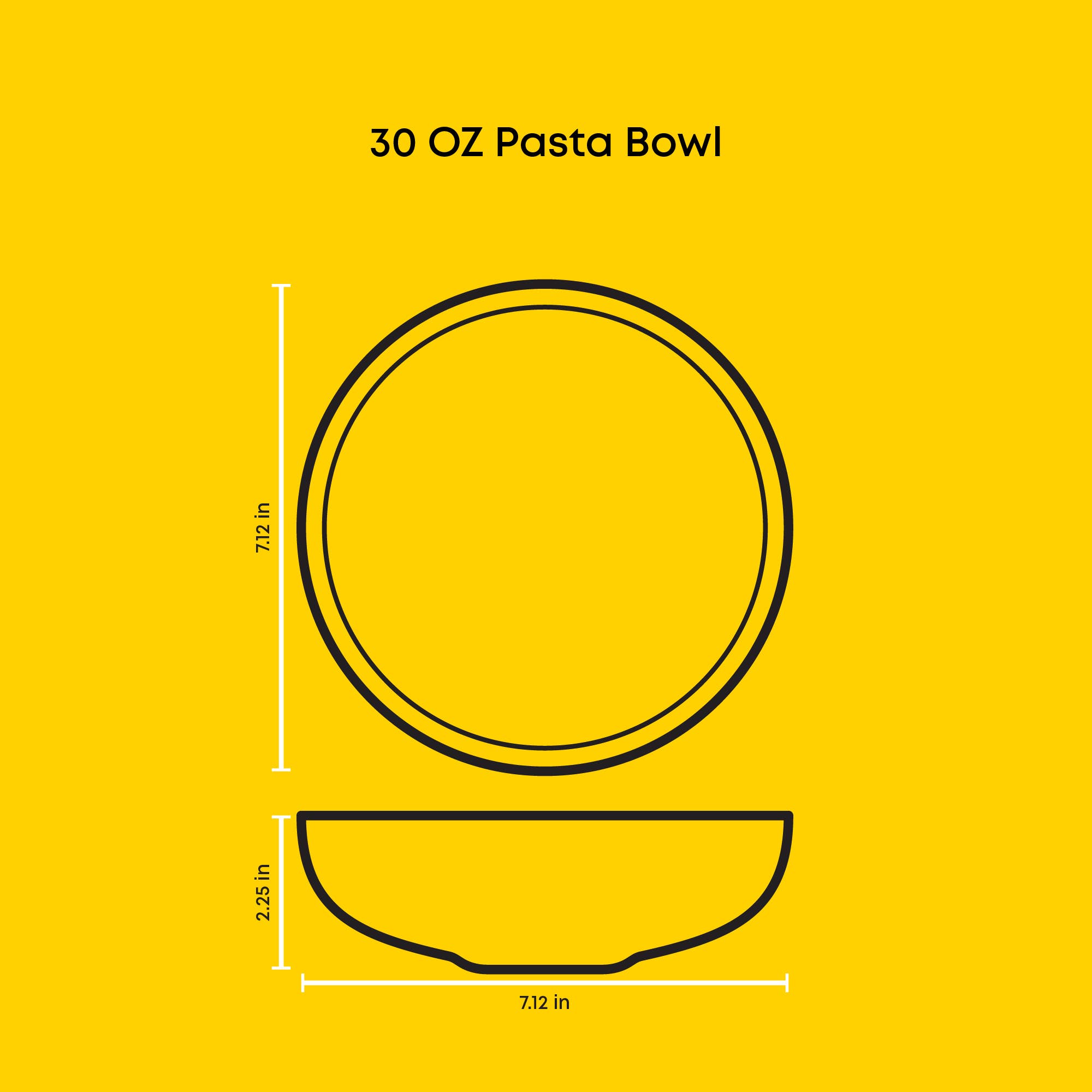 JoyJolt - Wholesale Bowl - JoyJolt Mesa 4-Piece Stoneware Pasta Bowls Set – 30oz6