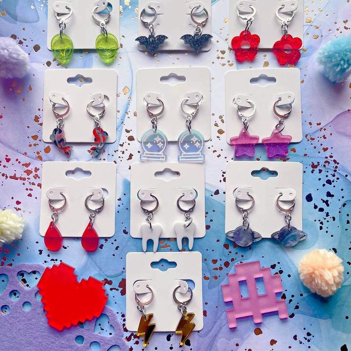 Eight Bit Boutique - Wholesale Dangle Earrings - Itty Bits | Mini Earrings // SERIES 1