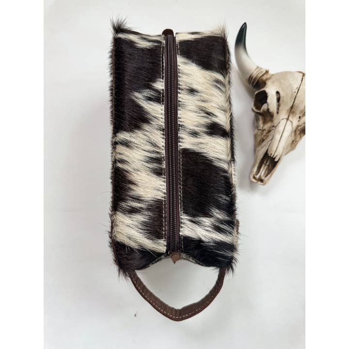 Boho Ranch Shop - Wholesale Toiletry Bag - Women's - Cowhide | Western Toiletry Makeup Shaving Travel Bag7