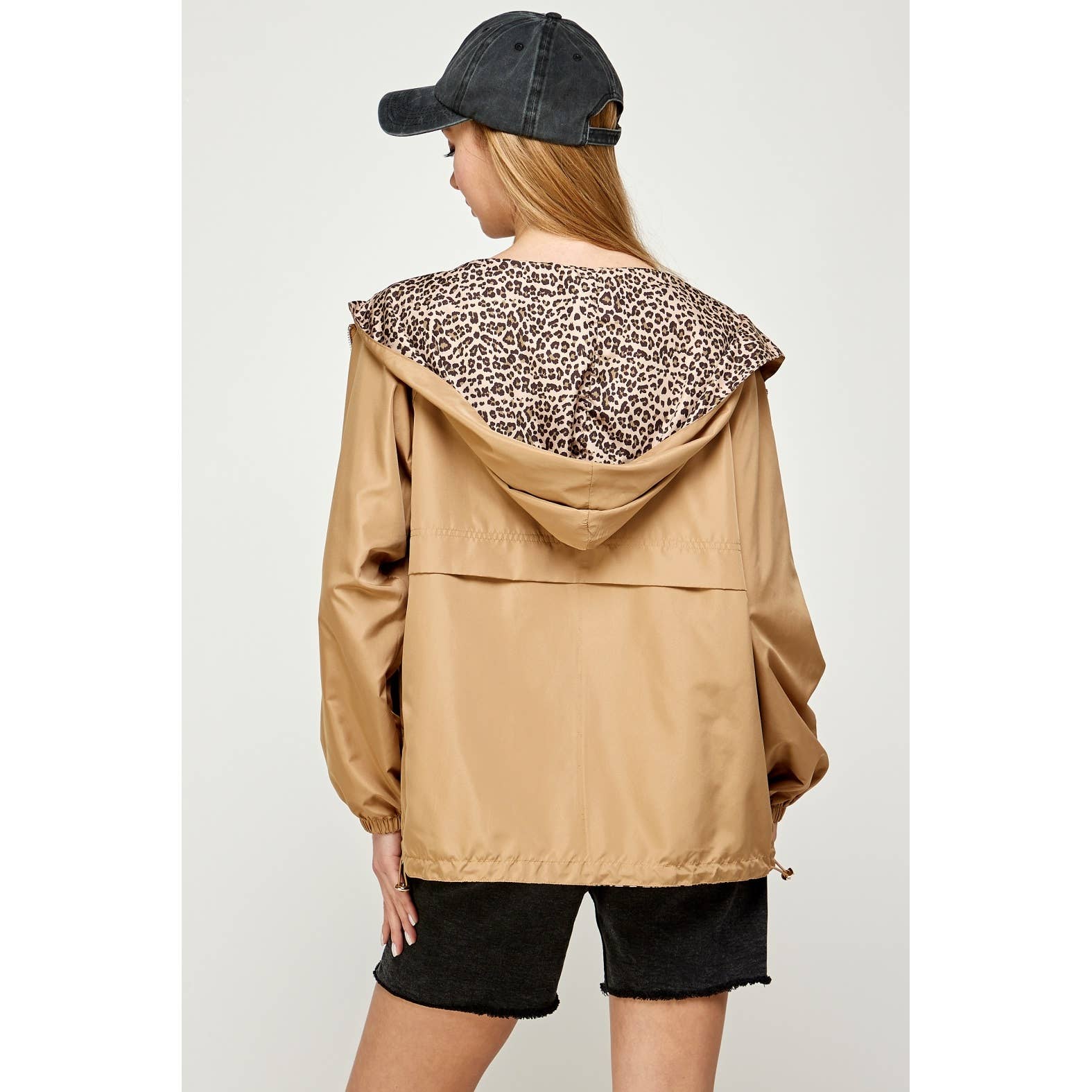 Sweet Generis - Wholesale Windbreaker - Women's - Rev. Contrast Print Zipup Hoodie - Outdoor Style16