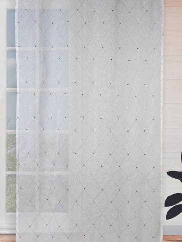 Panel con ojales Capri - Blanco - 140x260cm para venta al por mayor de IPC TEXTILES