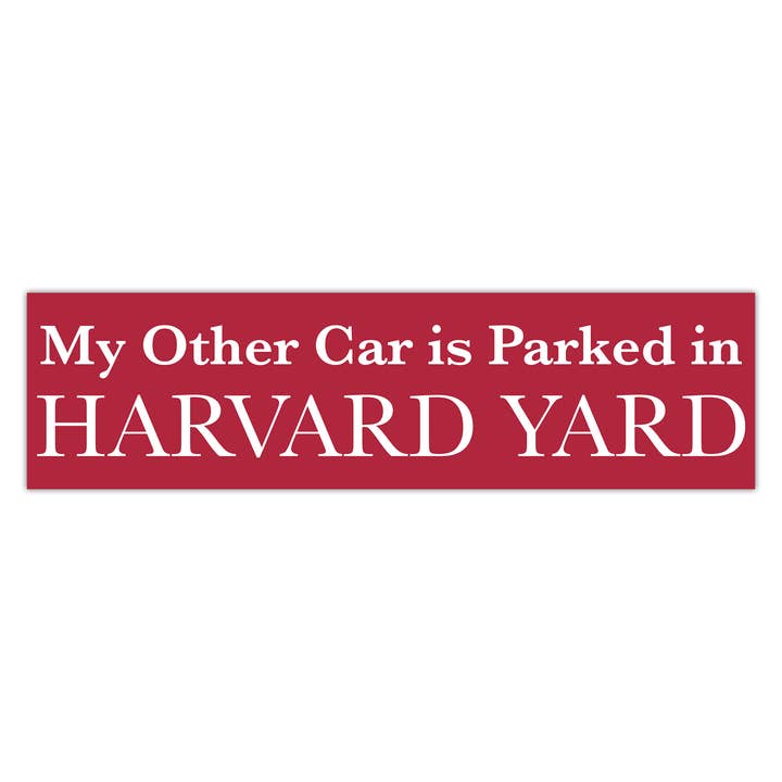 My Other Car is Parked in Harvard Yard bumper sticker (Copy) for wholesale by Jesse Haley