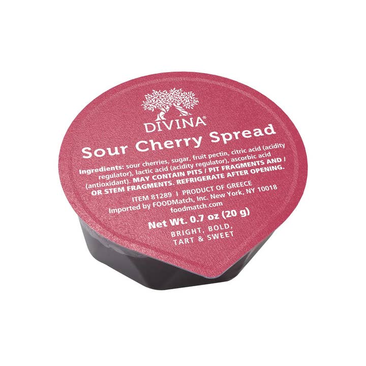 Keystone Farms Cheese - Wholesale Jam/Jelly - DiVina Sour Cherry Spread - 0.7 oz.