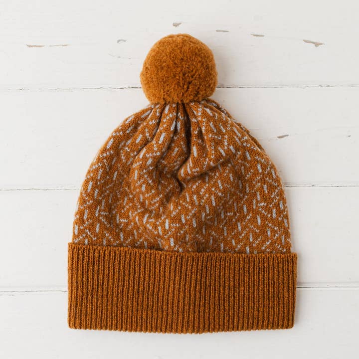 Miss Knit Nat - Wholesale Beanie – Women's - Scatter pom pom hat - sedona and angelite