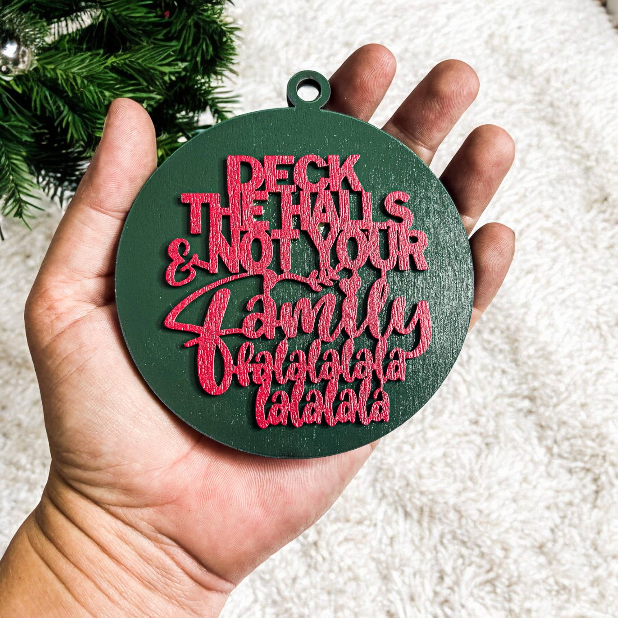 Gia Roma - Wholesale Ornament - Hanging Christmas Decor + Handmade Wooden Ornament Funny9