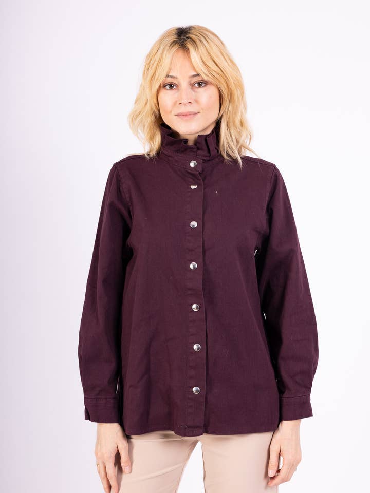 Overhemd met originele opstaande kraag PC2546 voor wholesale door Pépouz' Paris