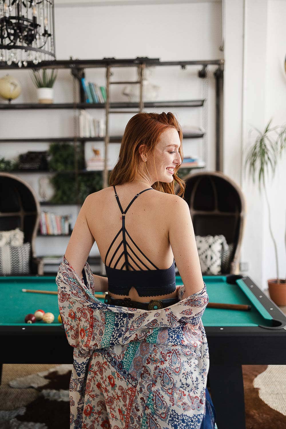 Leto Accessories - Wholesale Bralette - Women's - High Neck Crochet Lace Trim Bralette 😇11