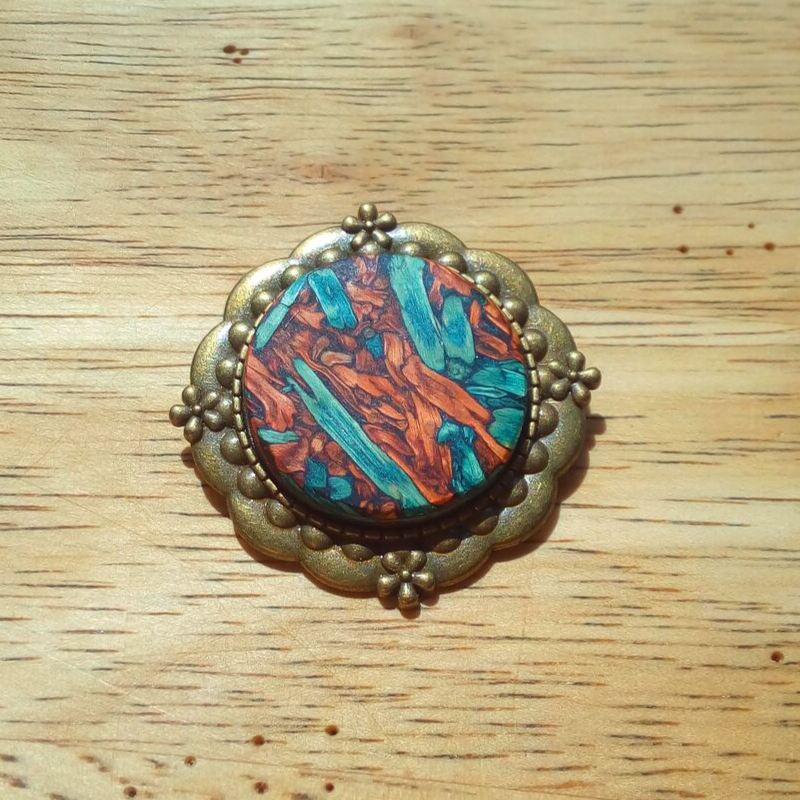 Handcrafted from Tumbleweed - Wholesale Brooch - Tumbleweed Antique Brass Brooch8