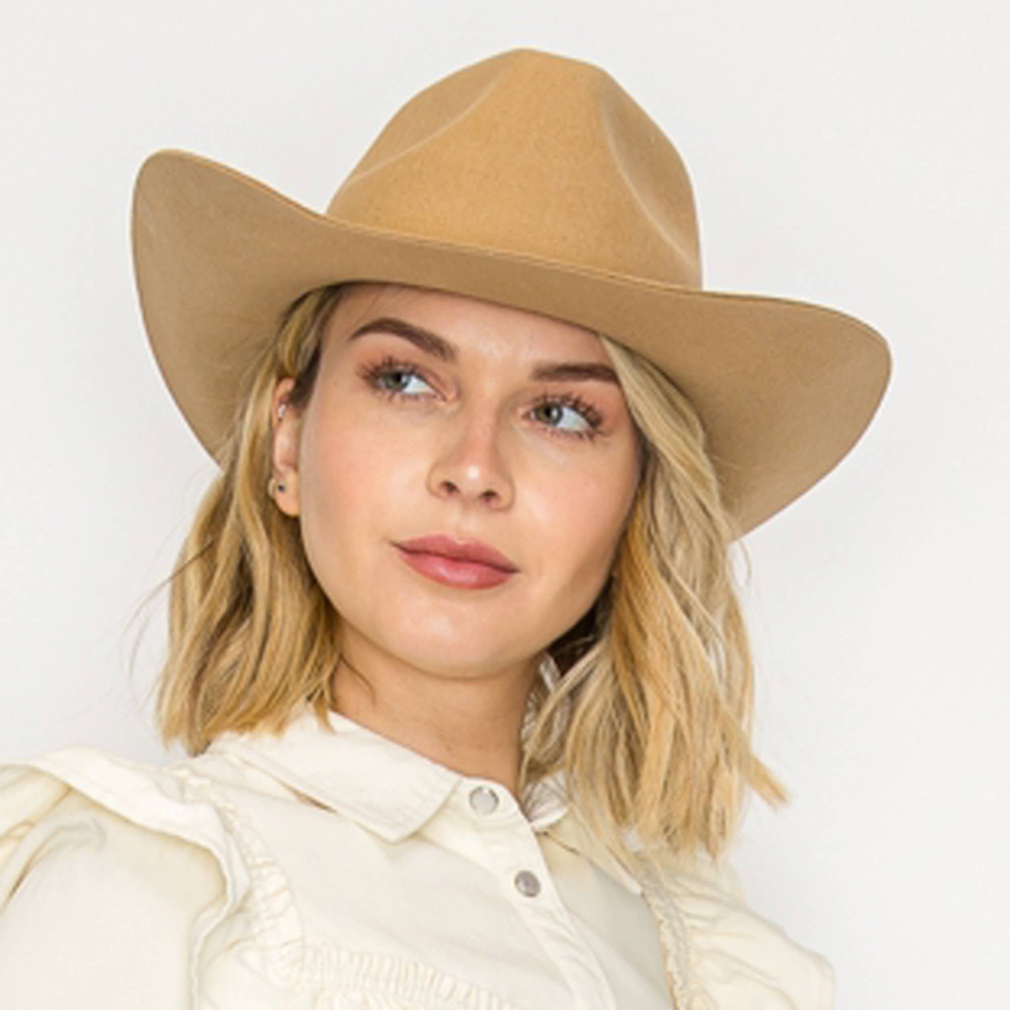 Bella Betty - Vente Chapeau de cowboy – femme - Chapeau de cowboy en laine australienne de qualité supérieure avec bande en cuir21