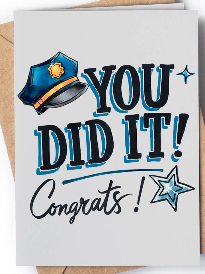 Biglietto di Laurea della Polizia - Regalo di Pensionamento per Agente di Polizia per la vendita all'ingrosso da parte di Greeting Cards for Everyone - Birthday Gifts
