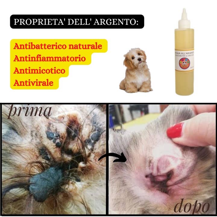 Idropet - Wholesale Pet Cleaning Supplies - Colloidal silver water for ear treatment 200 ml3