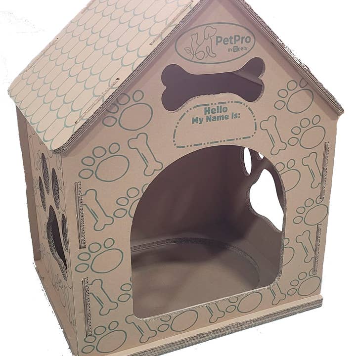 Designer Pet Products, LLC - Wholesale Pet Carrier - Cat/Dog - Dog House , Durable Cardboard Design