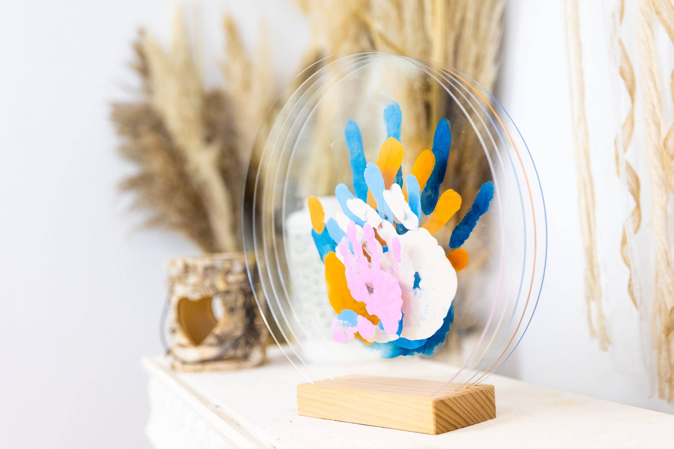 LouYou - Vendita all'ingrosso Confezioni regalo - Kit Impronte delle mani per 5 Pastello - Scatola Nascita5