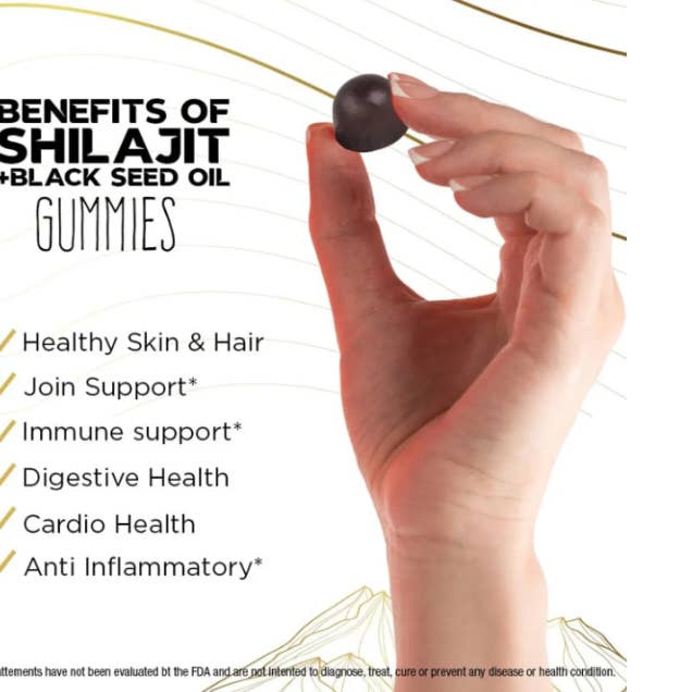 Happy Geo Inc - Wholesale Oral Supplement/Vitamin - Shilajit Gummies for Men & Women, 1000mg (Pack of 1)1