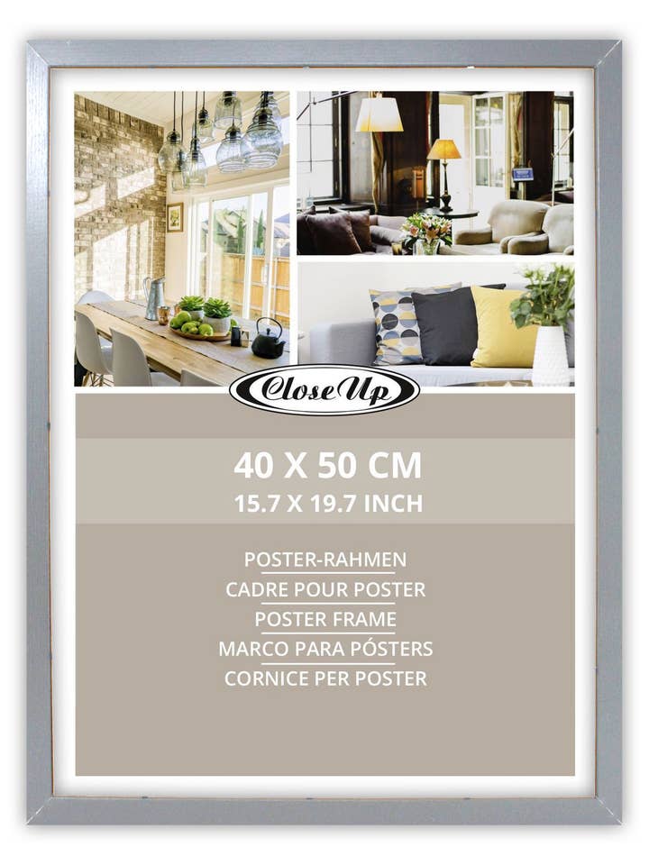 Close Up plakatramme 40 x 50 cm sølv for engroshandel hos Close Up GmbH