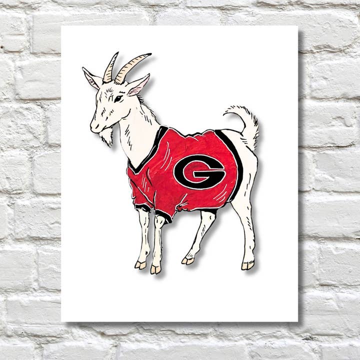 UGA GOAT print for wholesale by Athens Art & Frame