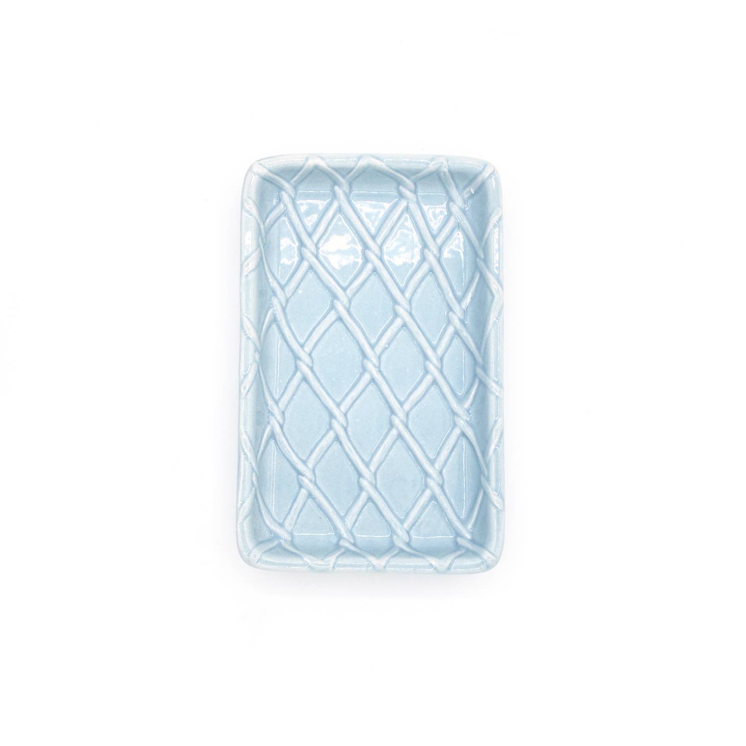 8 Oak Lane - Vente Porte-savons de bain - Porte-savon texturé bleu clair2