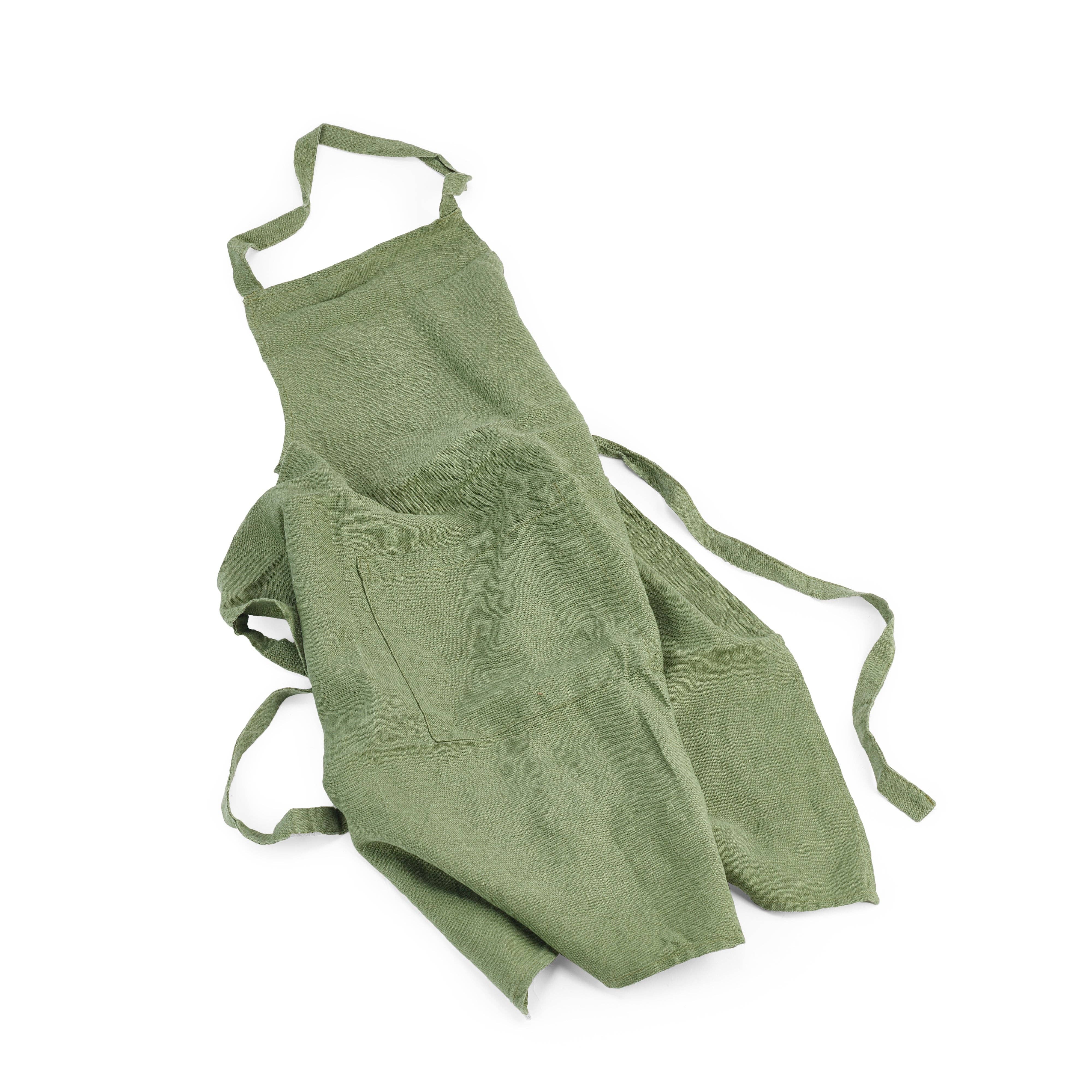 LinenQ - Wholesale Apron - Linen apron with pockets in various colors 12