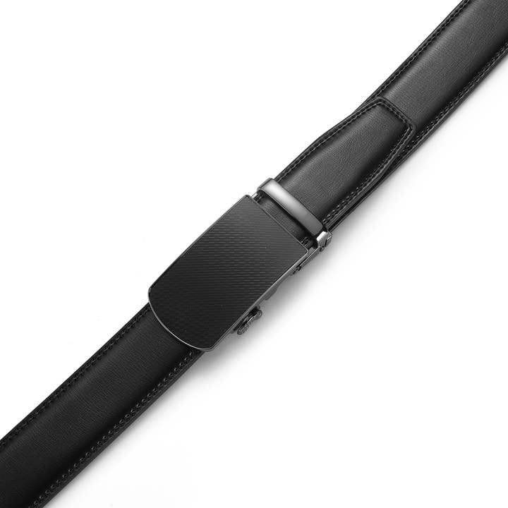 Jet Black Sognie Classic Ratchet Belt for wholesale on Faire