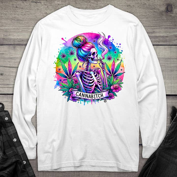 Cannabitch Langarmshirt für den Großhandel von Artopia