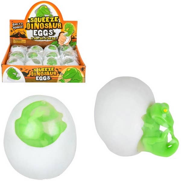 JSBlueRidge Toys - Wholesale Fidget Toy - Kids - Dinosaur Egg Squeeze Fidget Kids Toy- Assorted0