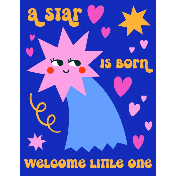 Soko Says - Wholesale Baby Card - A Star is Born Card2