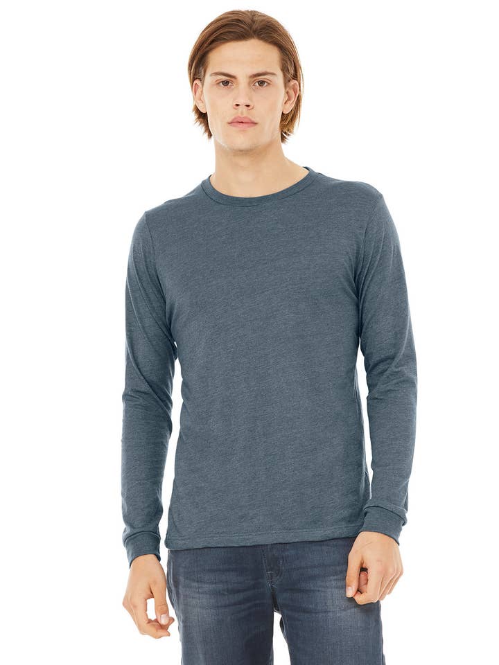 Total Apparel - Wholesale T-Shirt - Unisex - Bella Canvas Unisex CVC Jersey Long-Sleeve T-Shirt | 3501CVC0