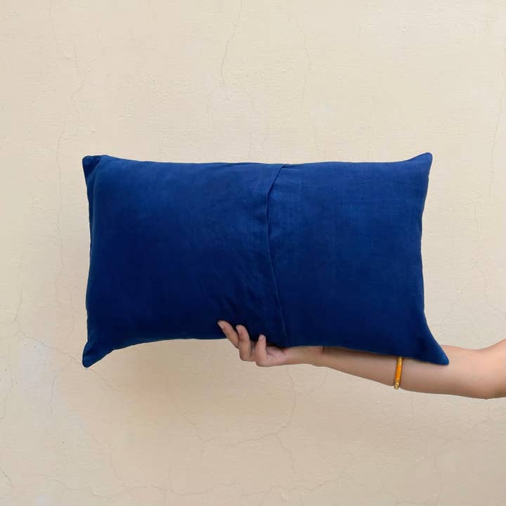 DABU – wholesale Prydnadskuddfodral – Neem Leaf | Indigo | Kuddfodral