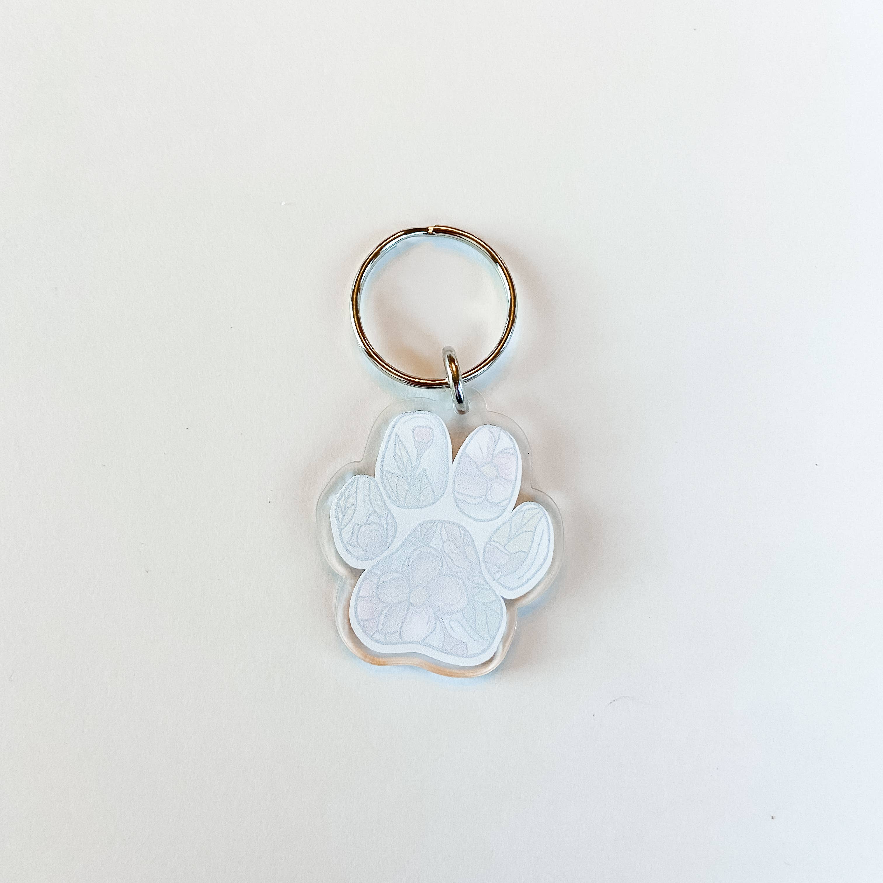 Sticker Girl – wholesale Keychain – Women's – Flower Dog Paw Keychain1