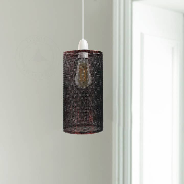 Ledsone - Wholesale Chandelier/Hanging Light - Abat-jour vintage en forme de cage en métal Suspension en métal Lampe8