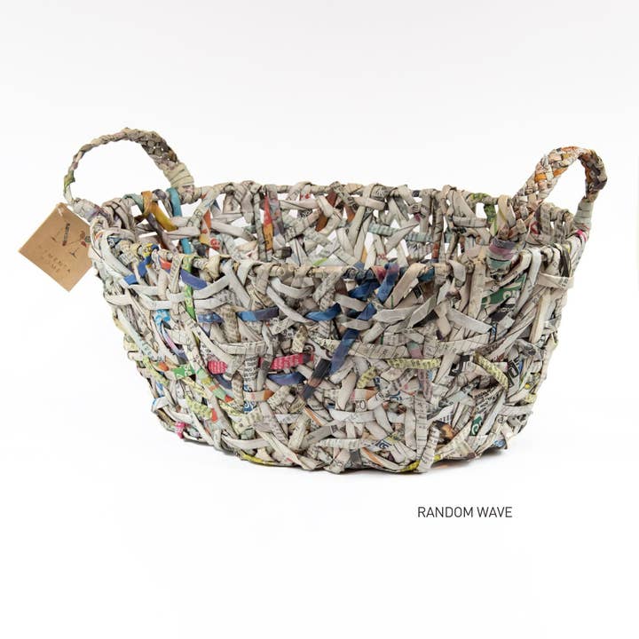 Mementa Home - Wholesale Basket - Gift Baskets Made from Recycled Newspapers2