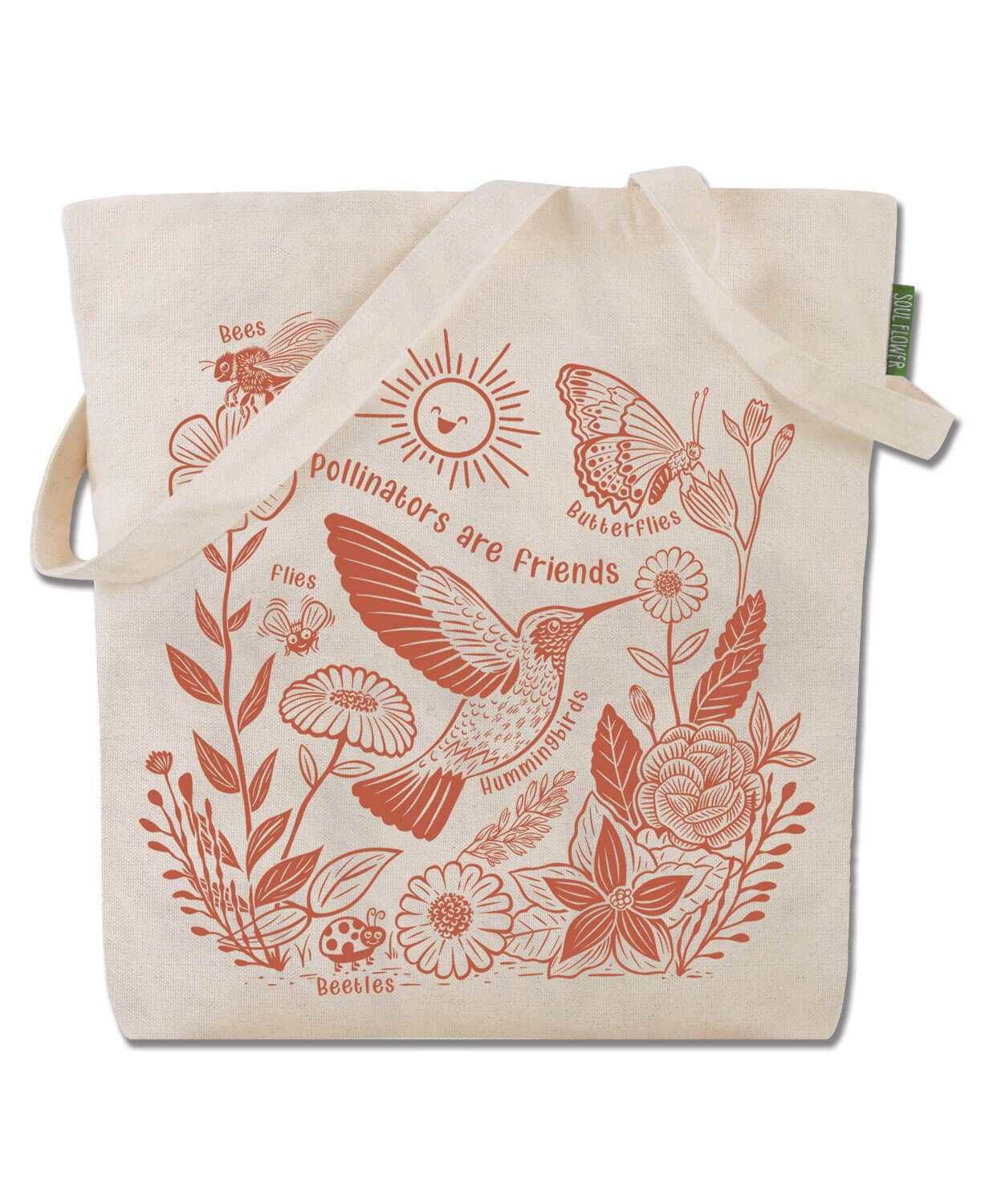 Soul Flower - Vente Tote bag – unisexe - Sac fourre-tout écologique Pollinators1