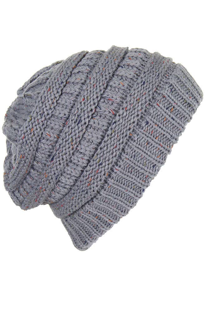 Hana - Wholesale Beanie - Women's - C.C Confetti Ponytail Messy Bun Beanie34