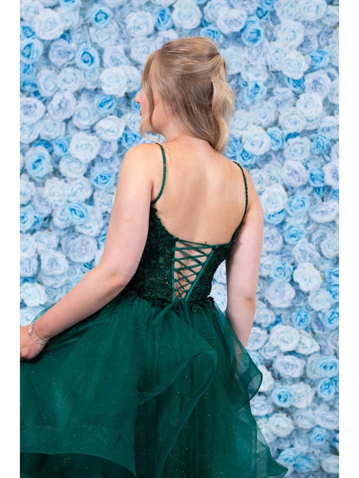 Malia Ruffle Dark Green for wholesale on Faire13