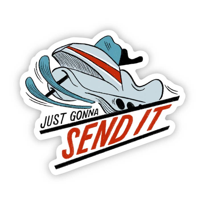 Big Moods - Wholesale Sticker - "Just gonna send it" snowmobile sticker
