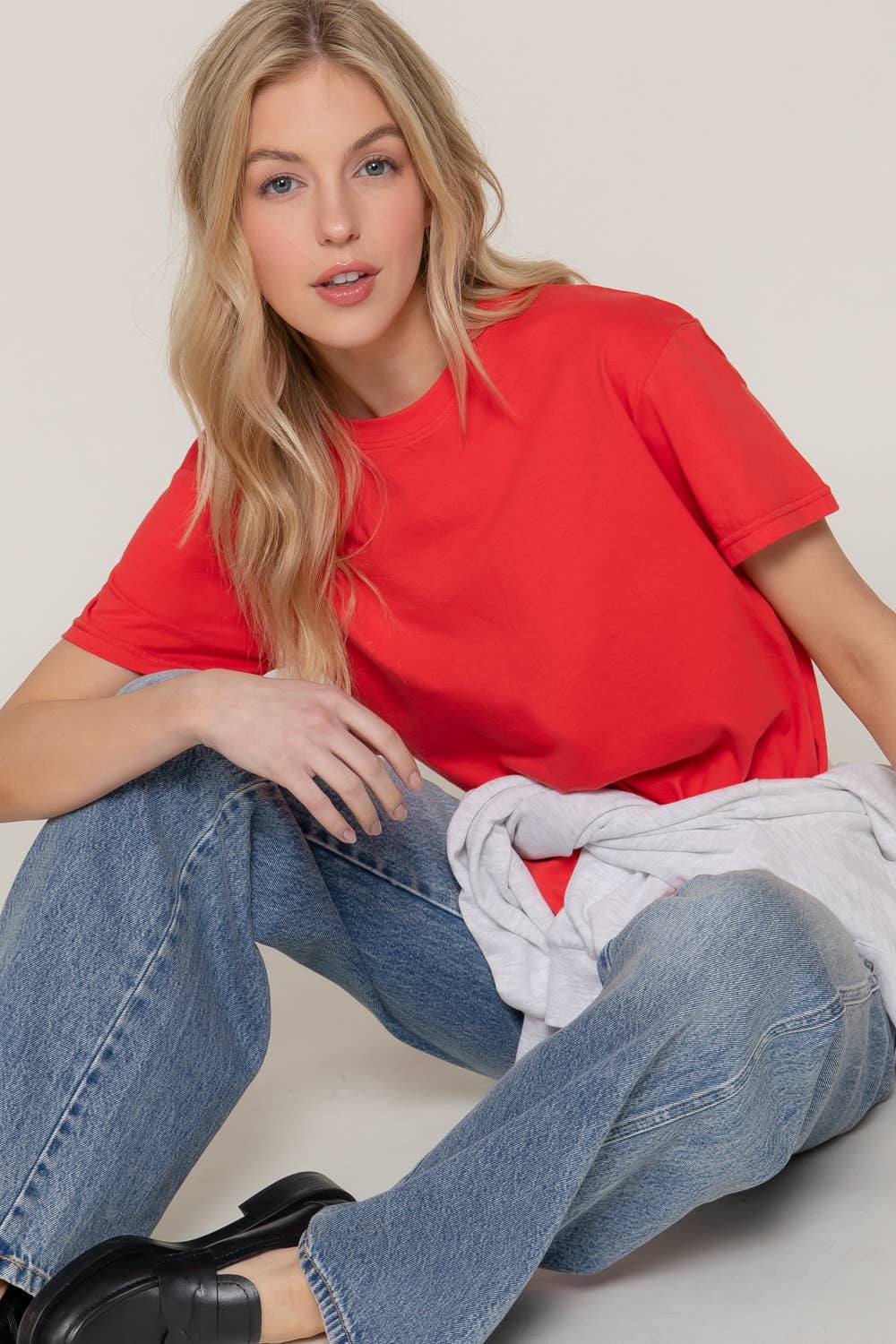 Active Basic | Active USA – wholesale Knit top – Women's – Short Sleeve Round Neck Tee37