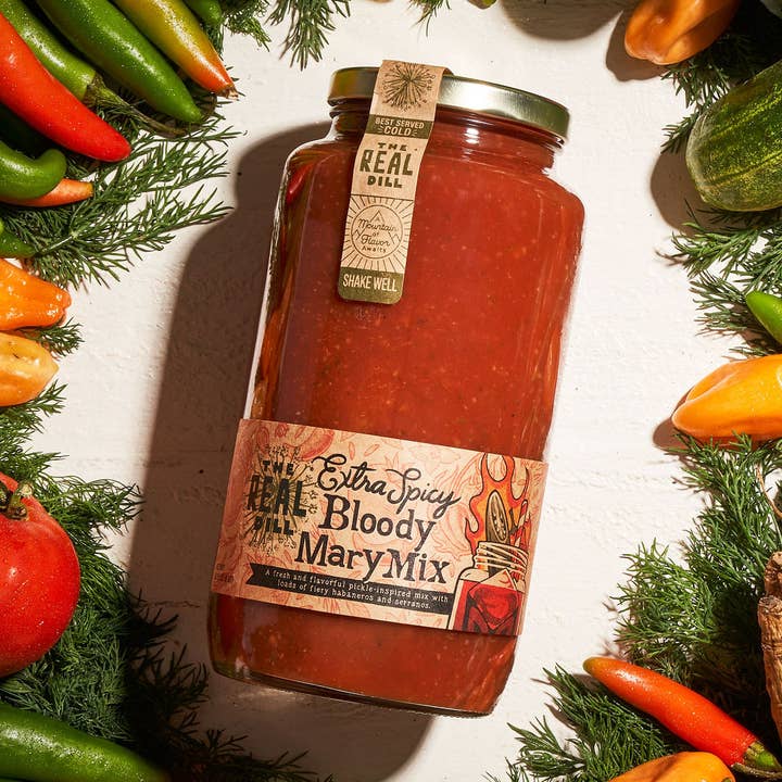 Extra Spicy Bloody Mary Mix, 32 oz for wholesale by The Real Dill
