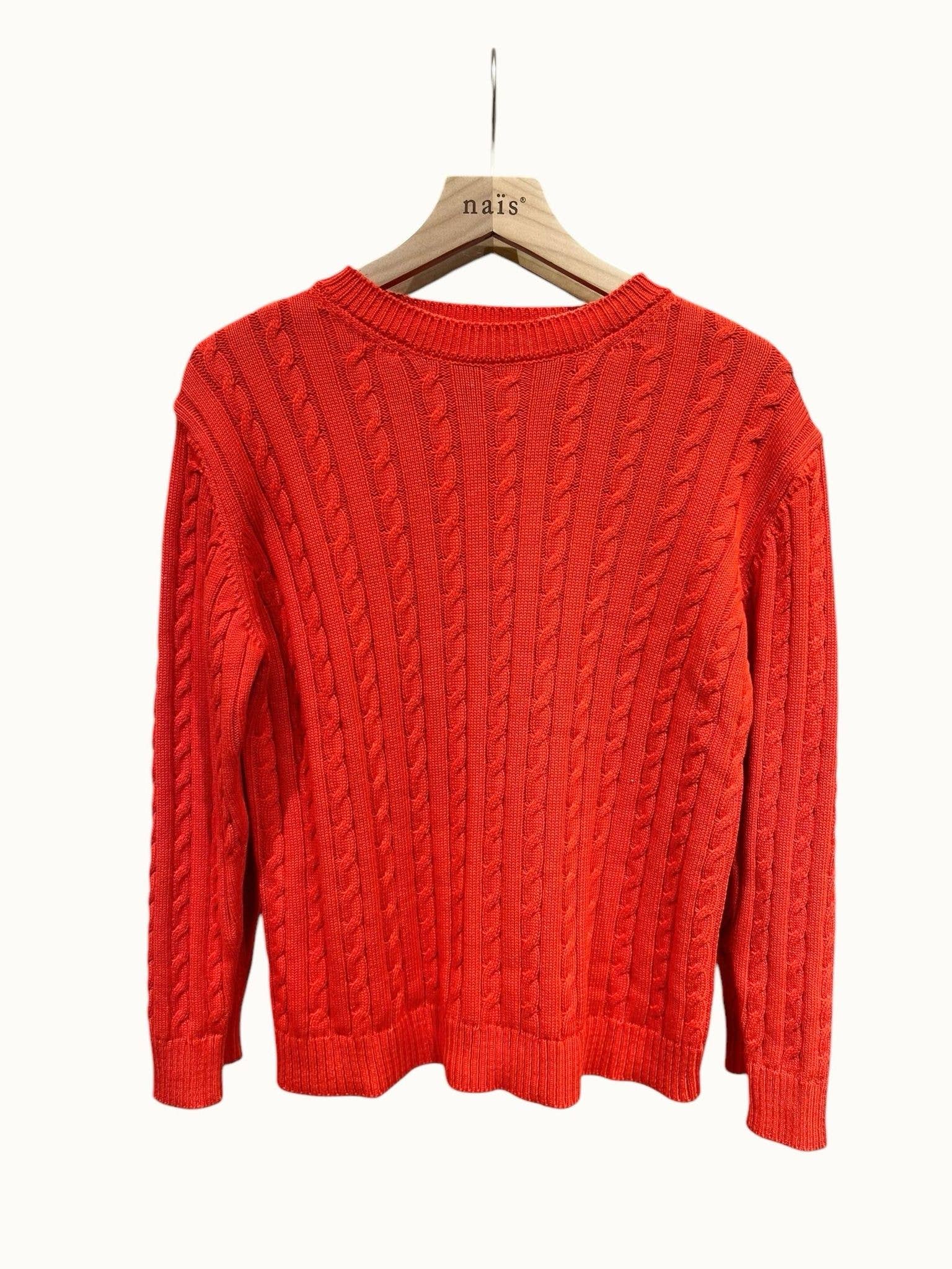 NAÏS PARIS – wholesale Pullovertröja - Dam – Tröja med rund hals och kabelstickning i 100 % bomull8