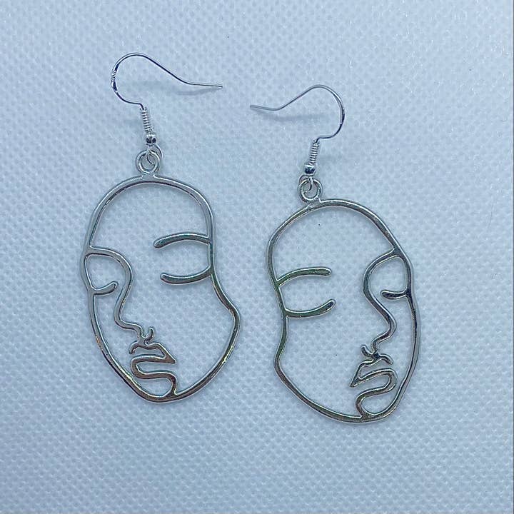 Abstract Face Earrings for wholesale by Trinkerbell Jewelry