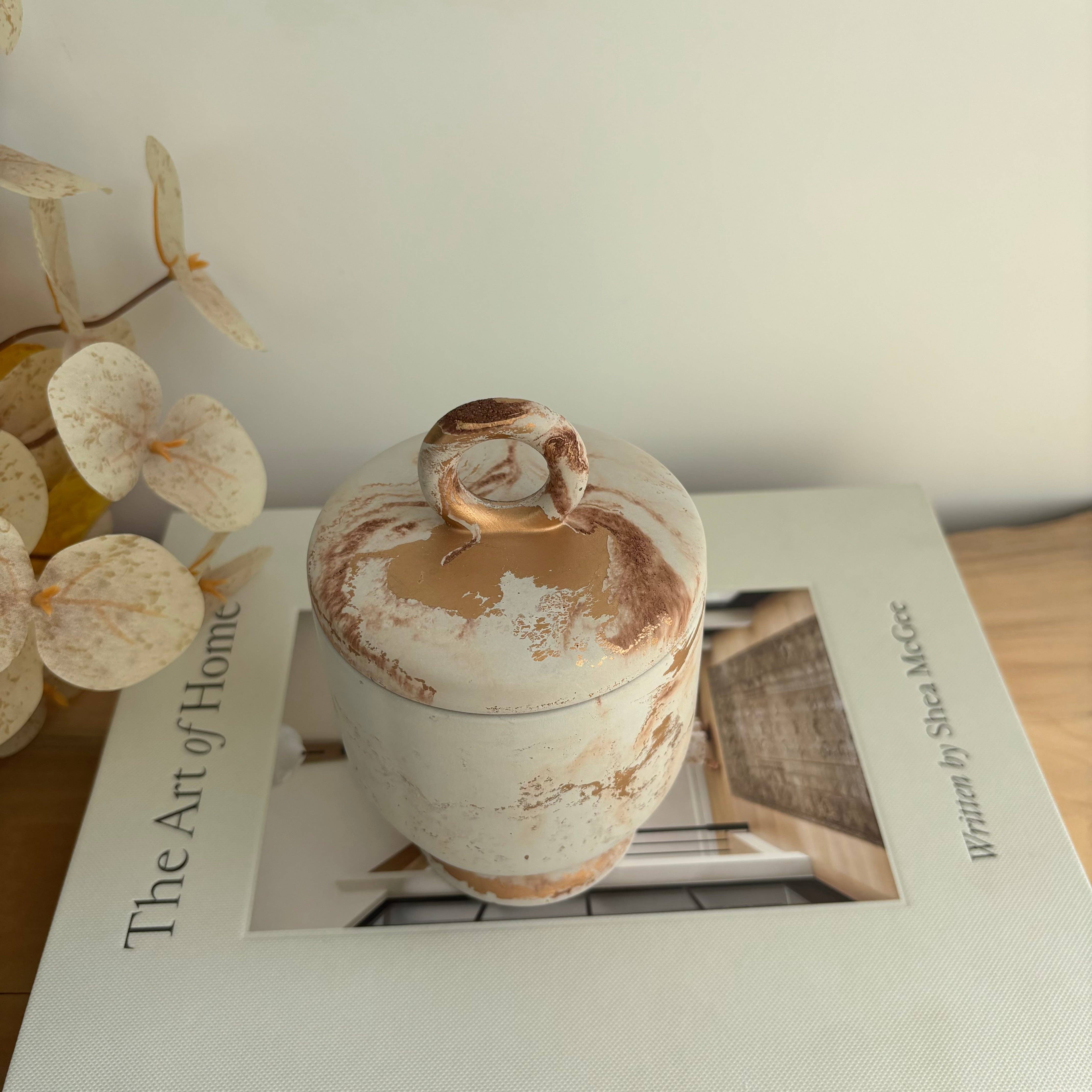 Fancy Concrete - Vendita all'ingrosso Barattoli decorativi - Calista vaso in cemento | Portacotone0