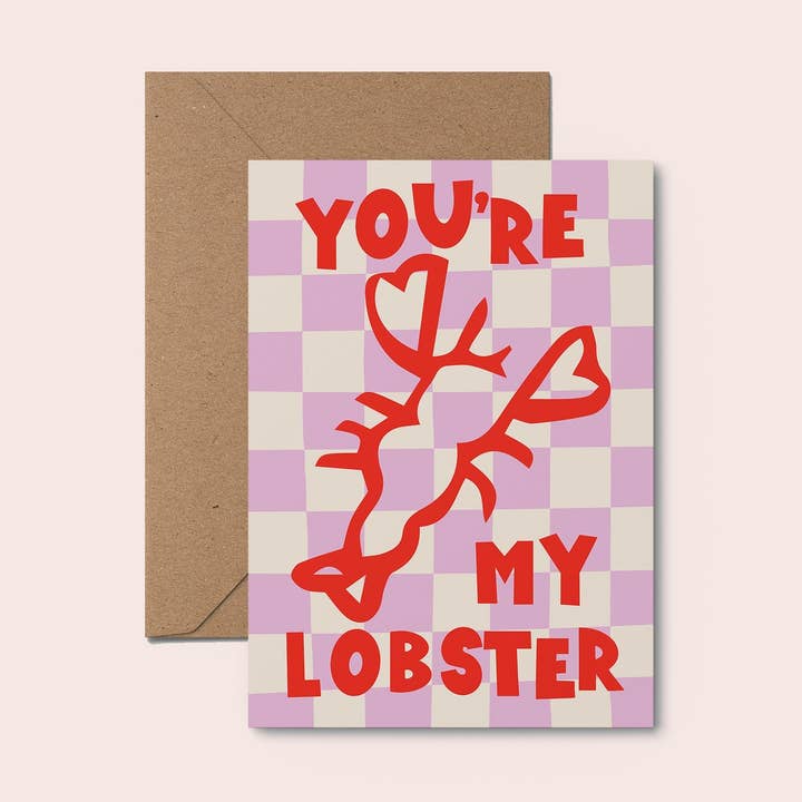 Du bist mein Hummer Valentinskarte für den Großhandel von Moonshine Prints