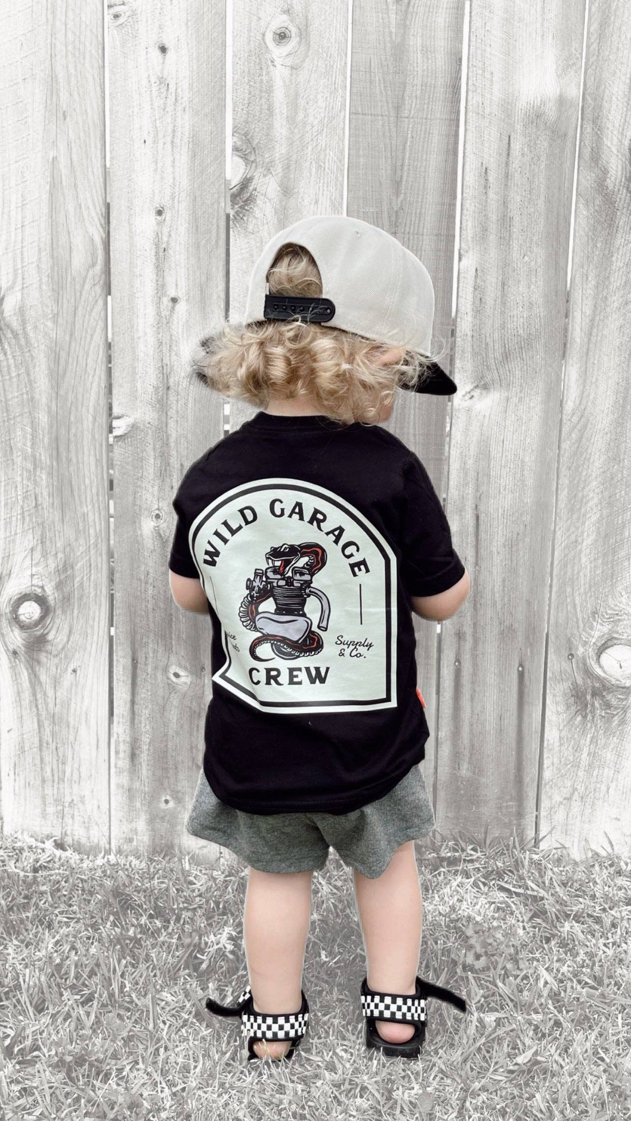 Wild Stone Co - Vente T-shirt sérigraphié – enfant - T-shirt Wild Garage2
