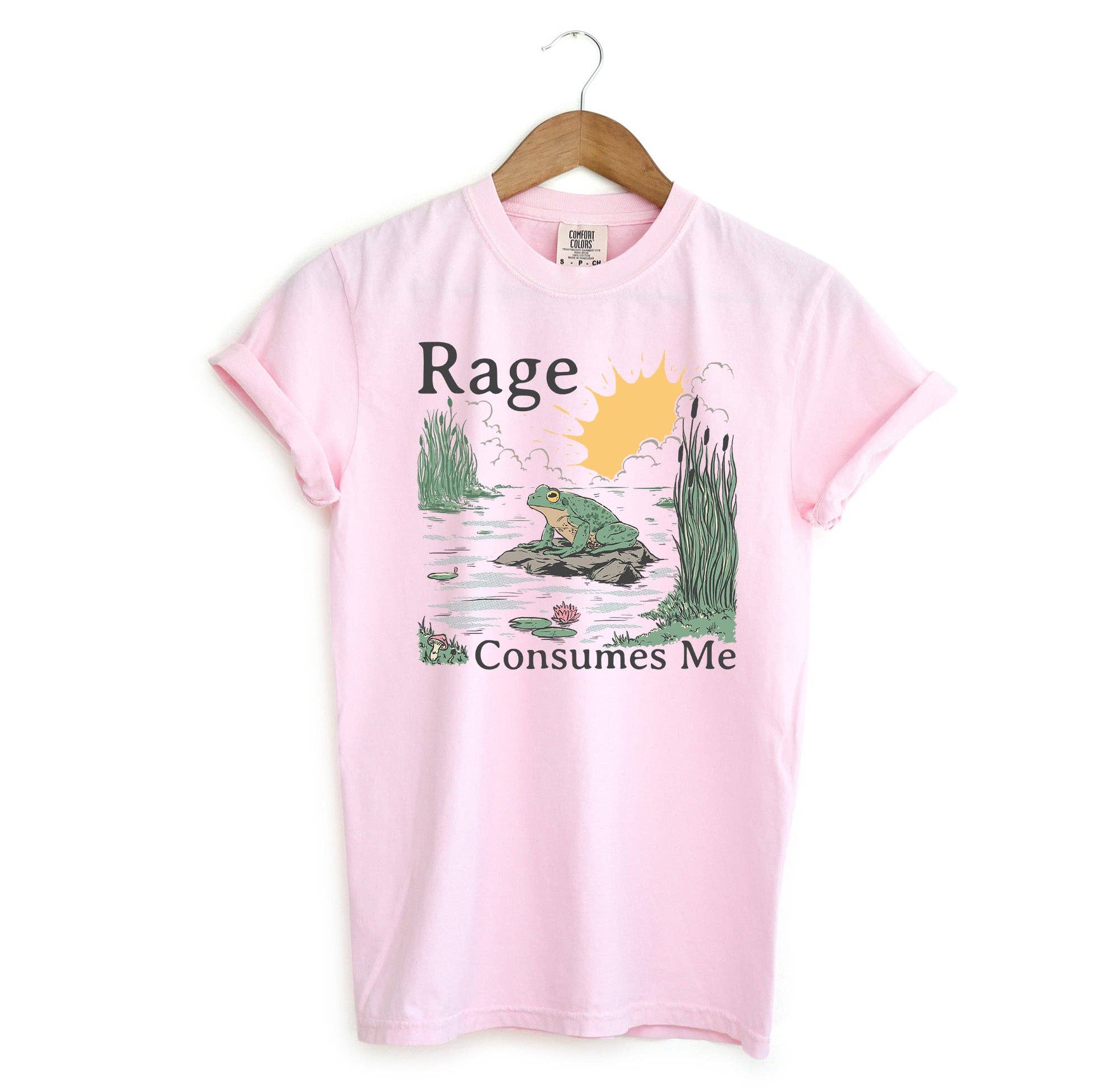 Blue Giraffe Inc - Wholesale Screen Printed T-Shirt - Unisex - Rage Consumes Me Frog T-Shirt4